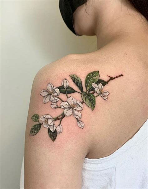 apple blossom tattoo